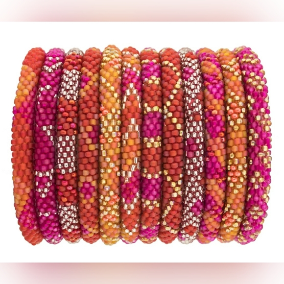 CAROUSEL -Original Roll-On® Bracelets, 7" round, made in Nepal #4 (3 pieces) - Picture 2 of 5